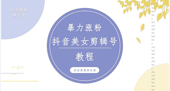 抖音快手暴力涨粉美女混剪视频教程 百分百过原创图片教程 附带违规申诉方法-测试站-蛙言